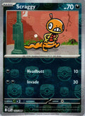 Scraggy - 057/086 - SV: White Flare (WHT) (Master Ball Pattern)