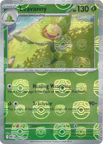 Leavanny - 003/086 - SV: White Flare (WHT) (Master Ball Pattern)