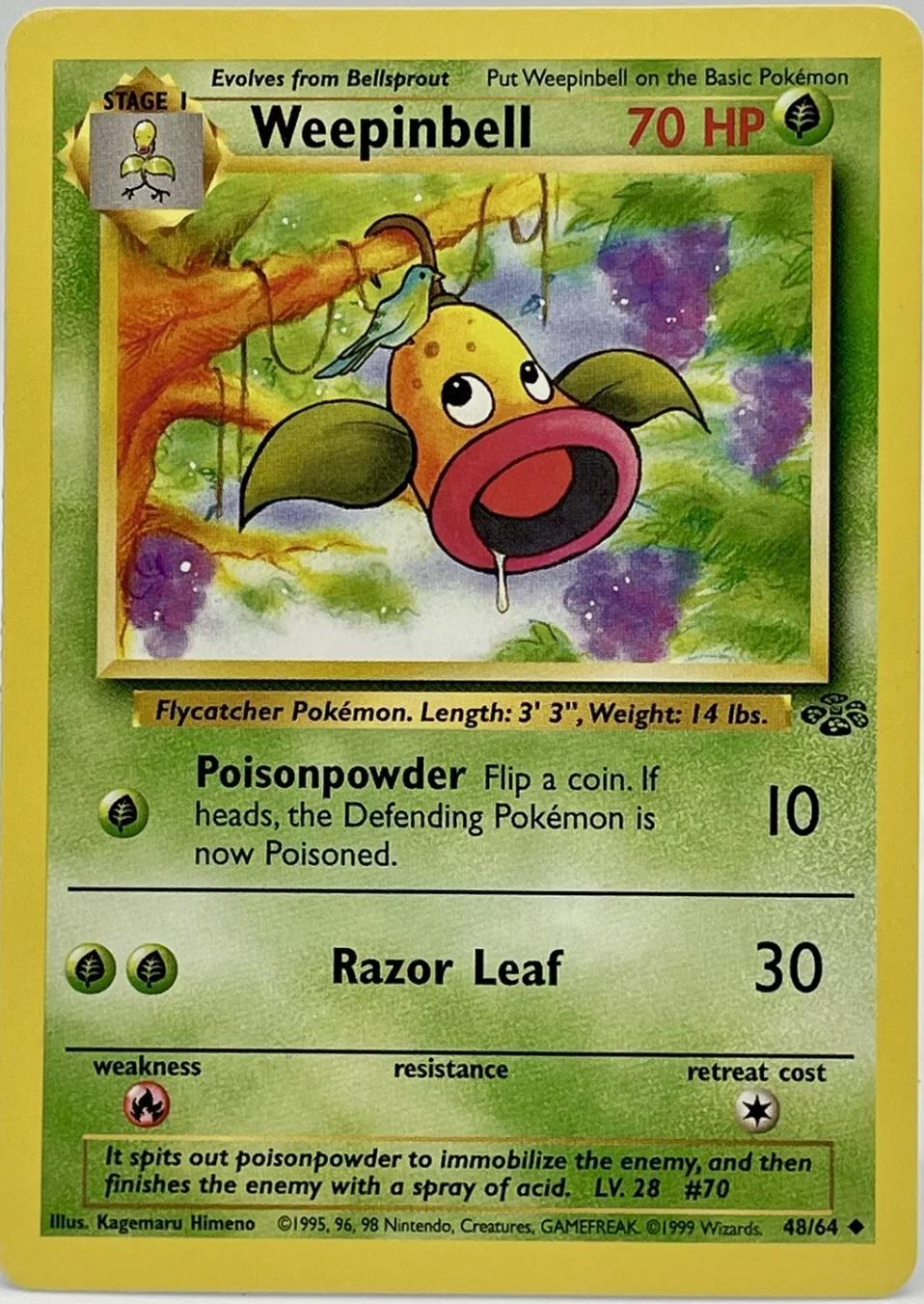 Weepinbell - 48/64 - Jungle (base2) (Moderately Played)