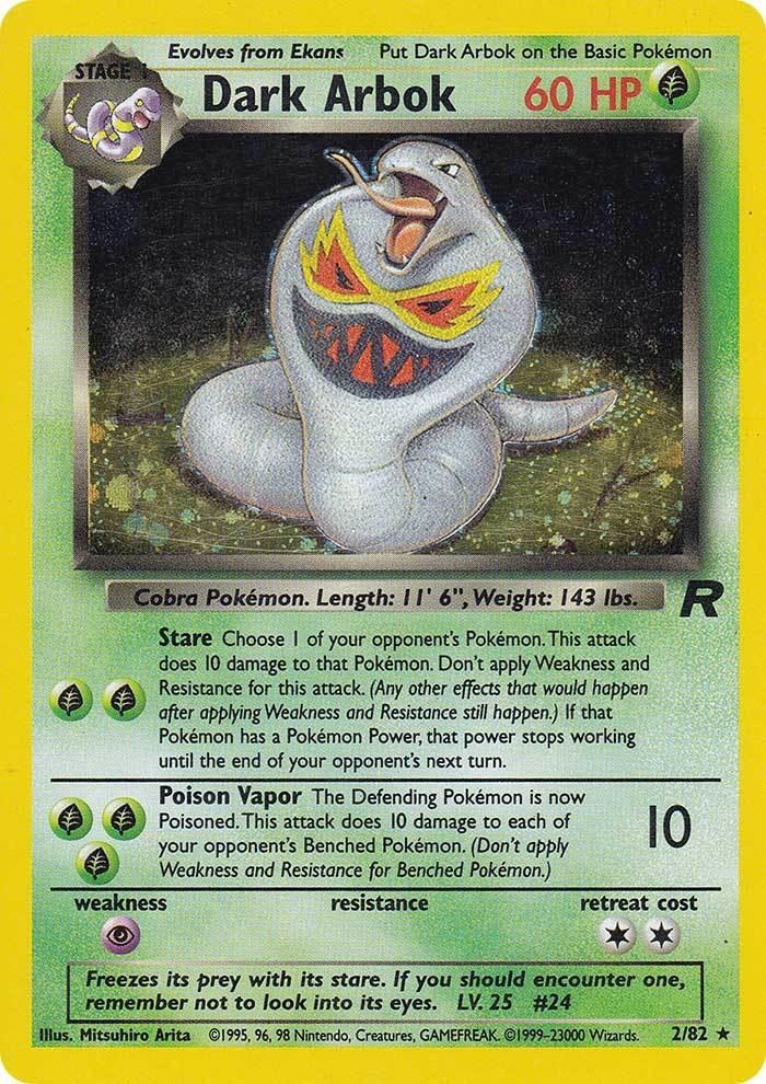 Dark Arbok - 2/82 - Team Rocket (base5) (Holo) (Lightly Played)