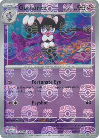 Gothorita - 042/086 - SV: White Flare (WHT) (Master Ball Pattern)