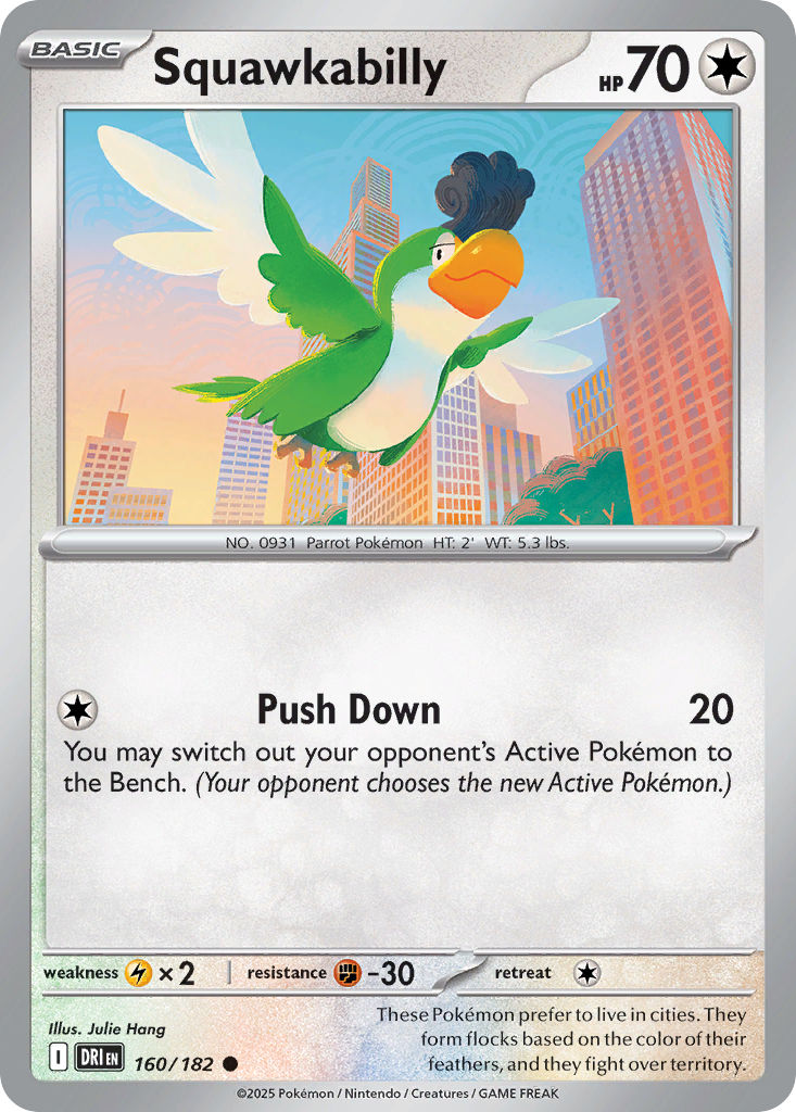 Squawkabilly - 160/182 - Destined Rivals (Reverse Holo)