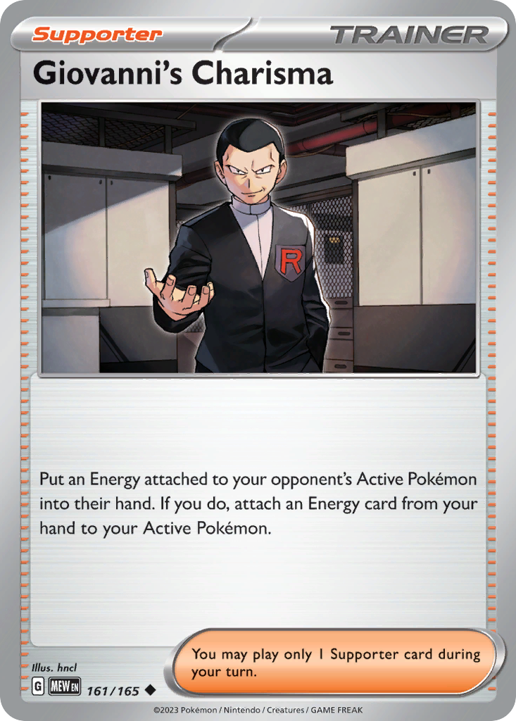 Giovanni's Charisma - 161/165 -SV: Scarlet & Violet 151 (MEW)