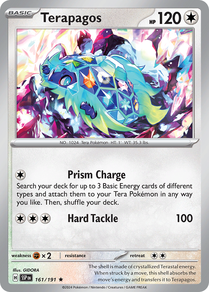 Terapagos- 161/191 - Surging Sparks (Holo)