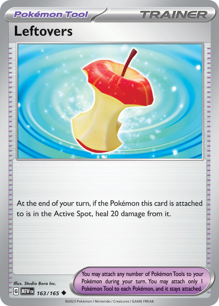 Leftovers - 163/165 -SV: Scarlet & Violet 151 (MEW) (Reverse Holo)