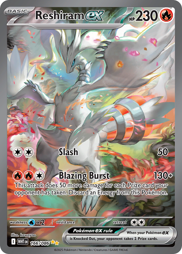 Reshiram ex - 166/086 - SV: White Flare (WHT)