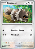 Zigzagoon - 167/197 - Obsidian Flames (Reverse Holo)