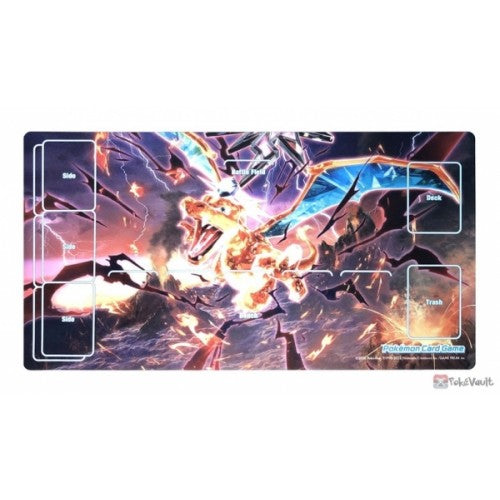 Pokemon Card Game Playmat Rubber Mat Charizard Black Flame Official Japan