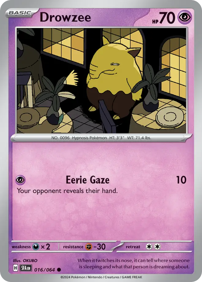 Drowzee - 016/064 - Shrouded Fable