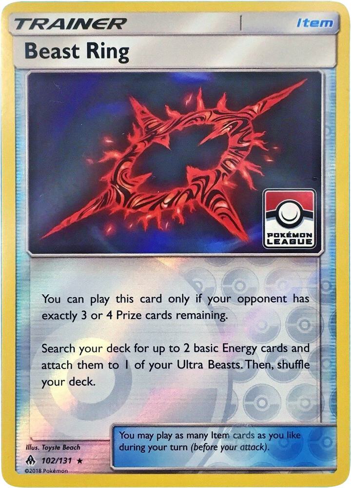 Beast Ring - 102/131 (Pokemon League) - League & Championship Cards (PR)