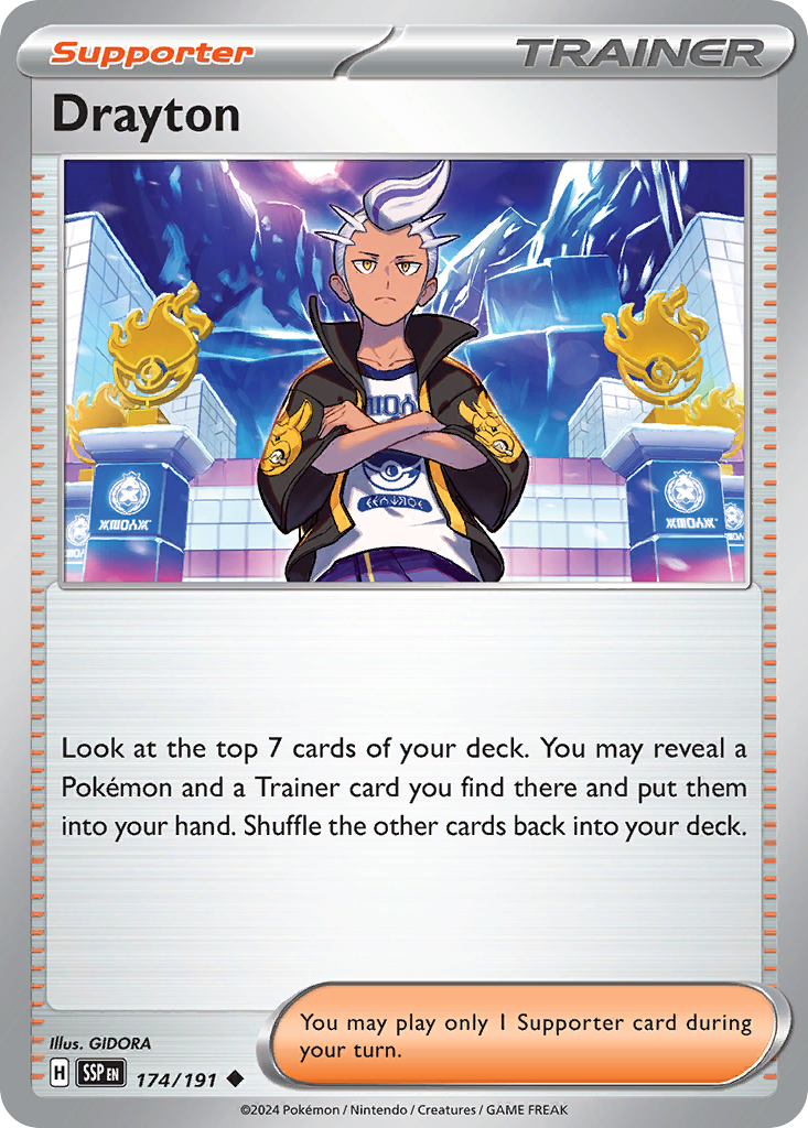 Drayton - 174/191 - Surging Sparks (Reverse Holo)