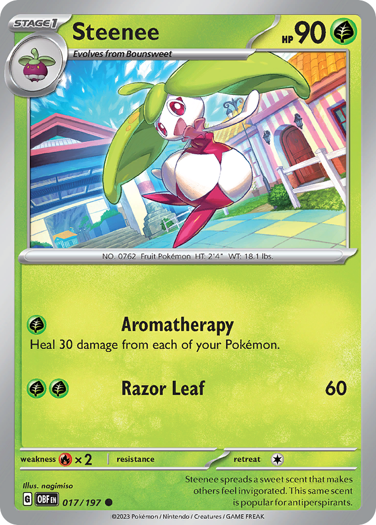 Steenee - 017/197 - Obsidian Flames (Reverse Holo)