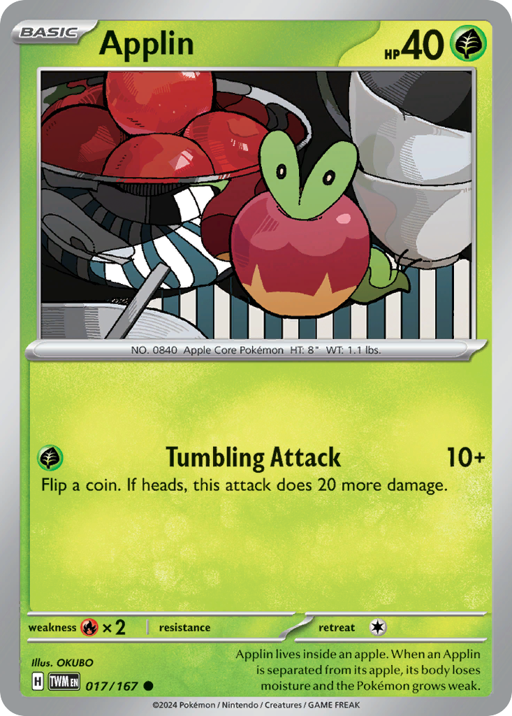 Applin - 017/167 - Twilight Masquerade (Reverse Holo)