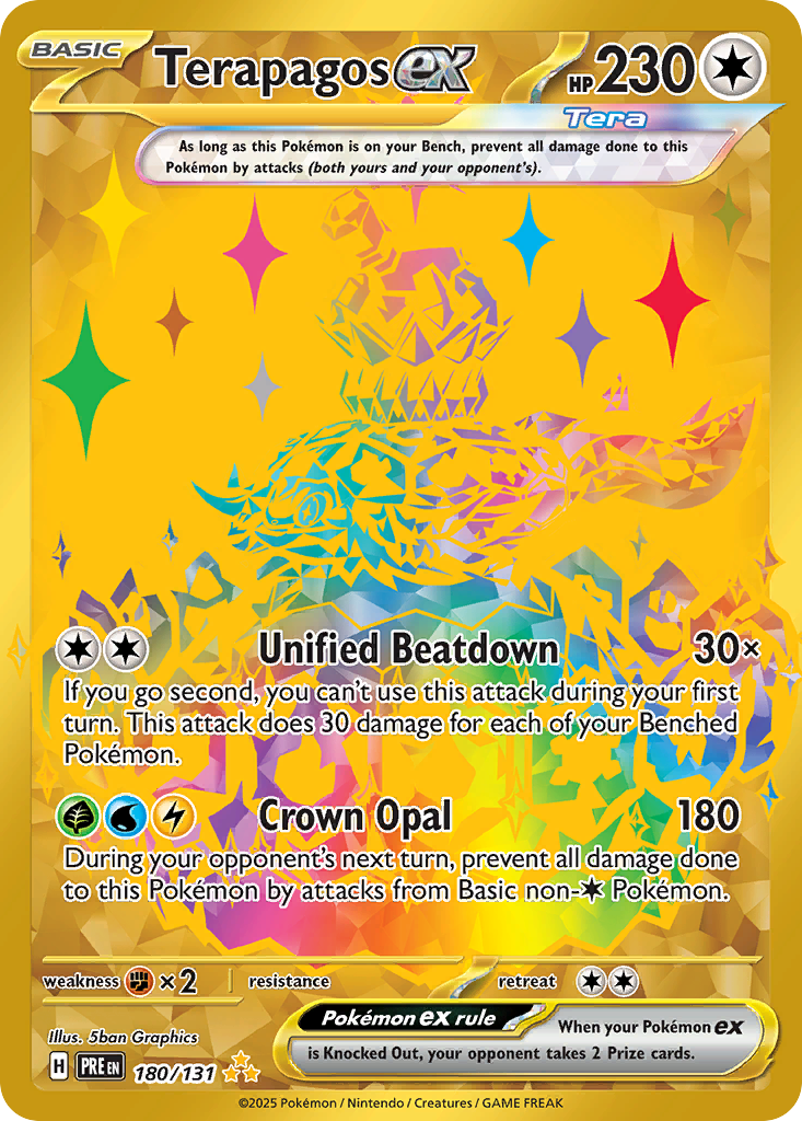 Terapagos ex - 180/131 - SV: Prismatic Evolutions (PRE)