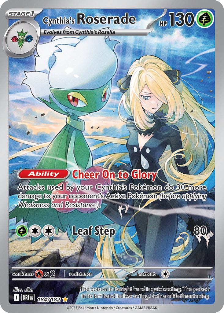 Cynthia's Roserade - 184/182 - SV: Destined Rivals (DRI)