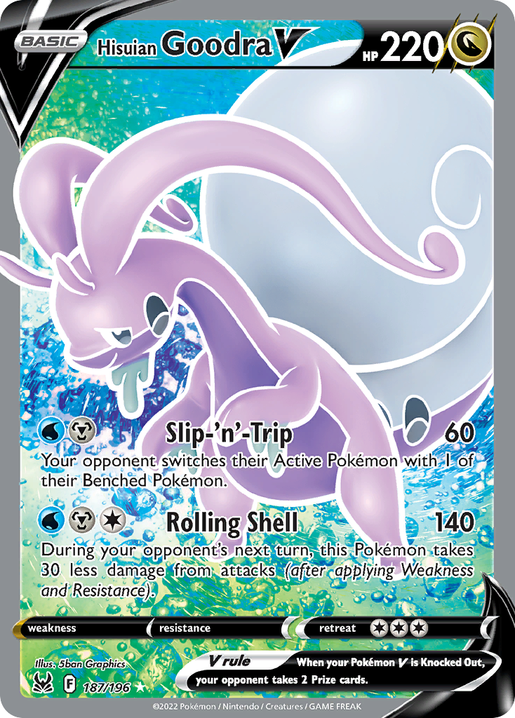 Hisuian Goodra V - 187/196 - SWSH: Lost Origin (LOR)