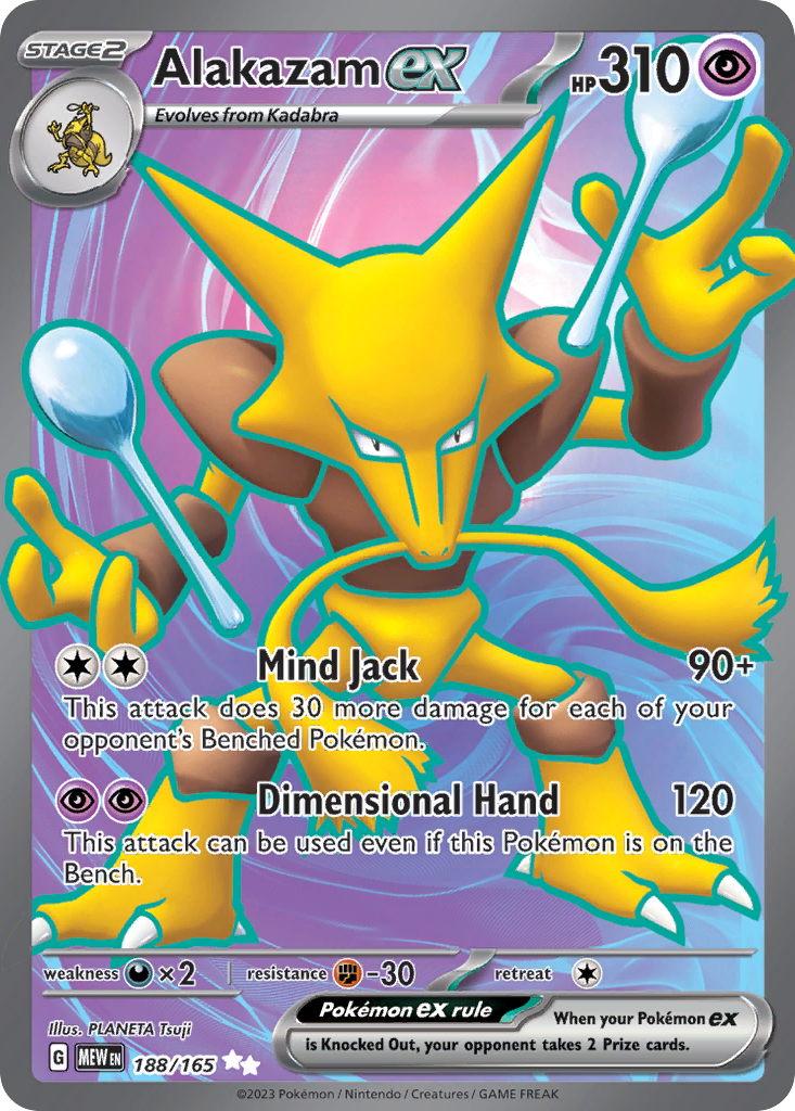 Alakazam ex - 188/165 - SV: 151 (1)