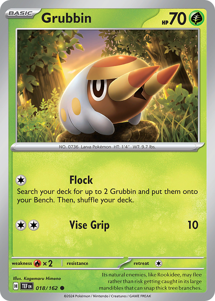 Grubbin - 018/162 - Temporal Forces (Reverse Holo)