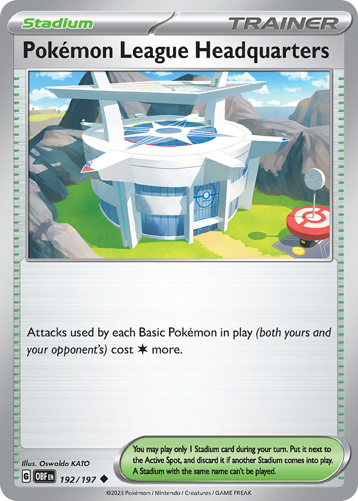 Pokemon League Headquarters - 192/197 - Obsidian Flames
