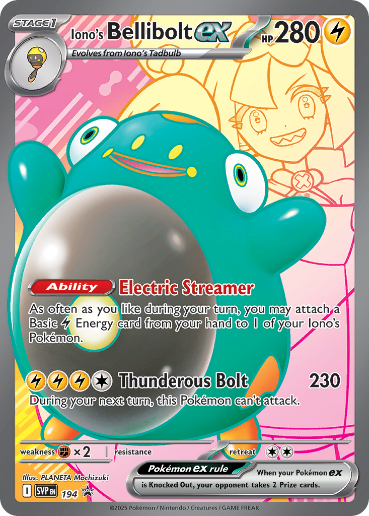 Iono's Bellibolt ex - 194/150 - SV: Scarlet & Violet Promos (SVP)