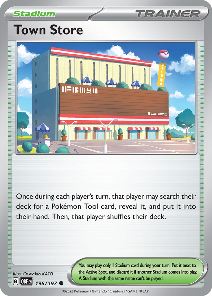 Town Store - 196/197 - Obsidian Flames (Reverse Holo)