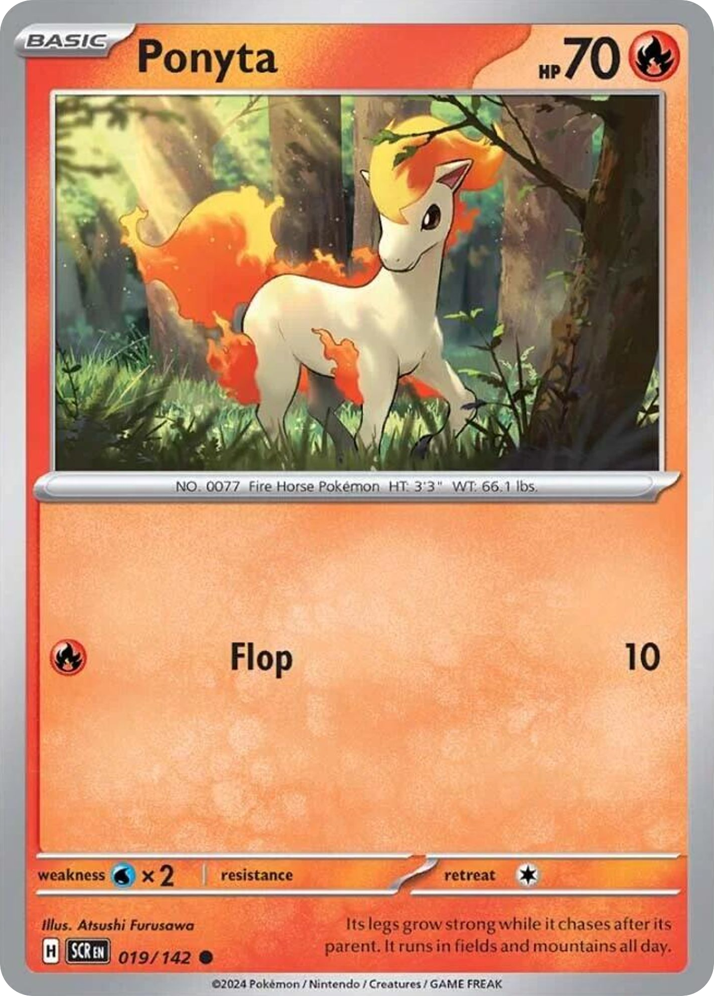Ponyta- 019/142 - Stellar Crown (Reverse Holo)