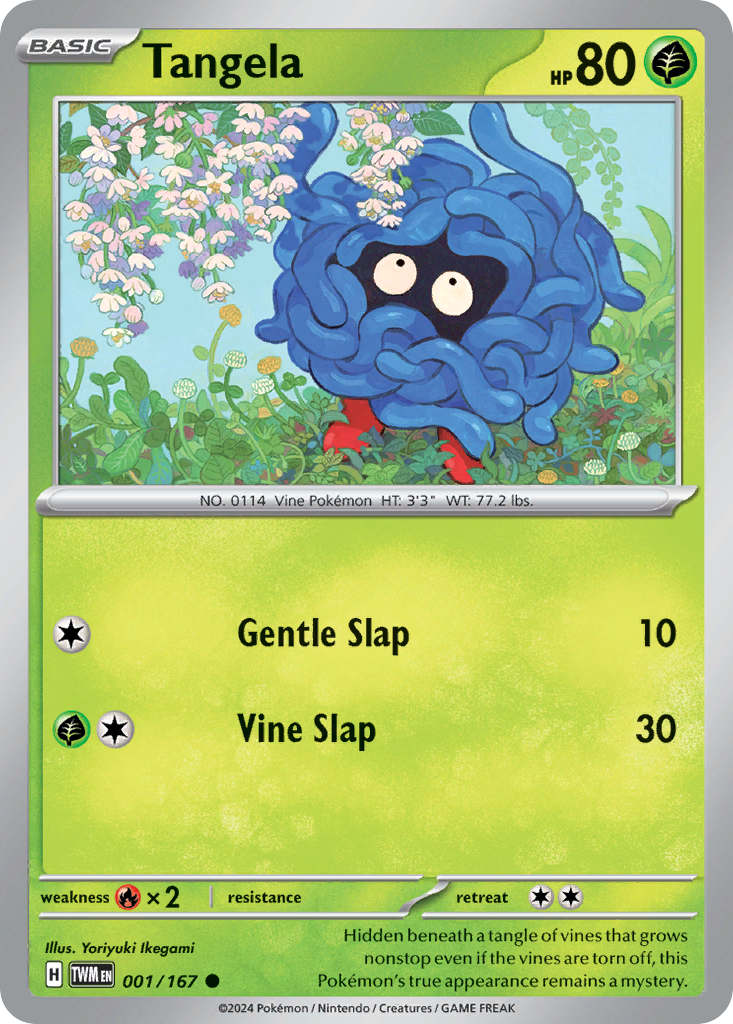 Tangela - 001/167 - Twilight Masquerade (Reverse Holo)