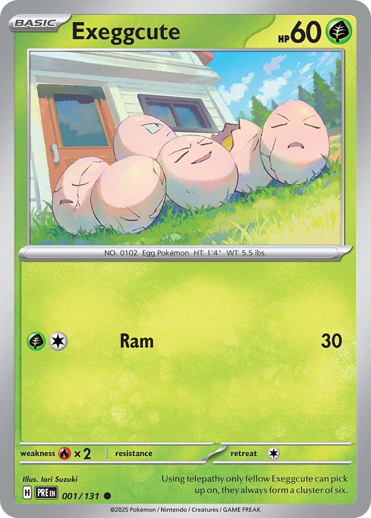 Exeggcute- 001/131 - Prismatic Evolutions (Reverse Holo)