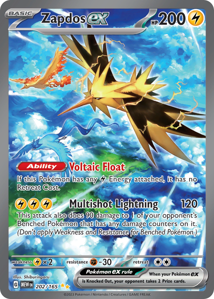 Zapdos ex - 202/165 - SV: 151 (1)