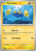 Chinchou - 020/091 - Paldean Fates