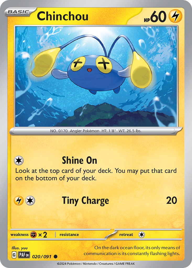 Chinchou - 020/091 - Paldean Fates