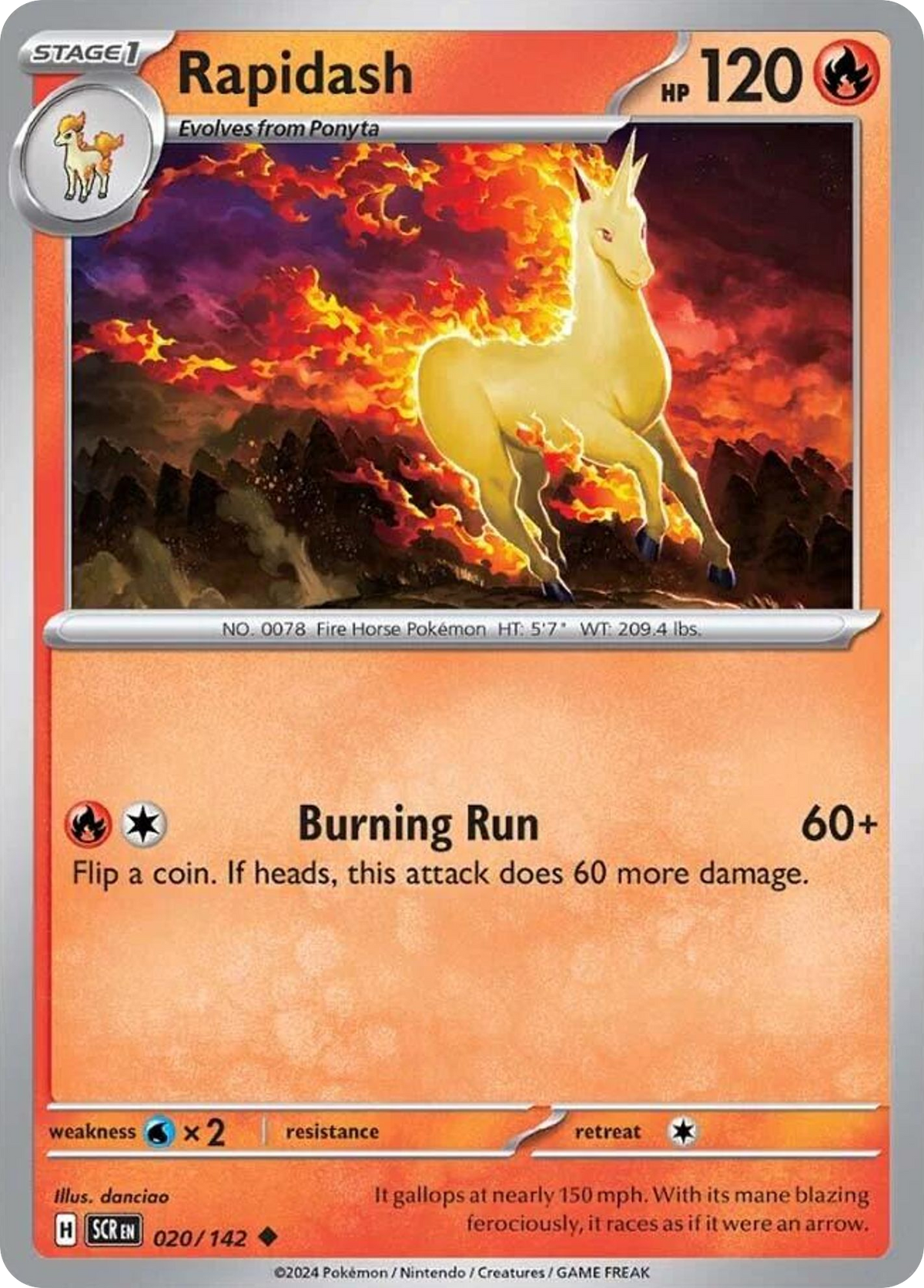 Rapidash- 020/142 - Stellar Crown