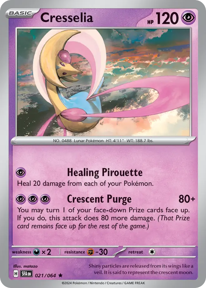 Cresselia - 021/064 - Shrouded Fable (Holo)
