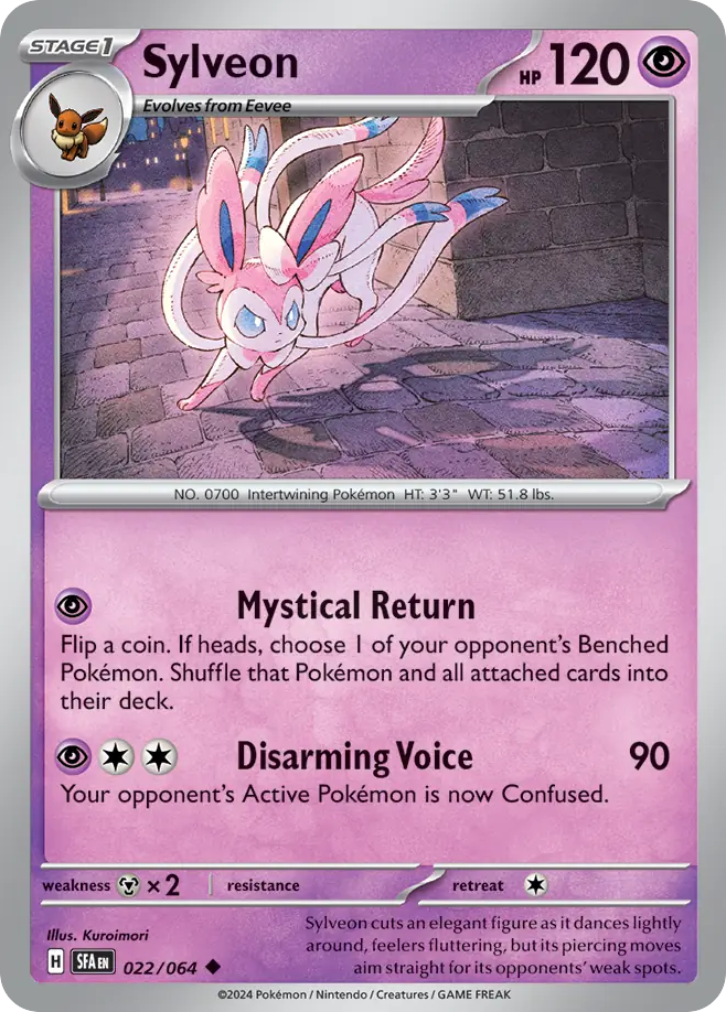 Sylveon - 022/064 - Shrouded Fable (Reverse Holo)