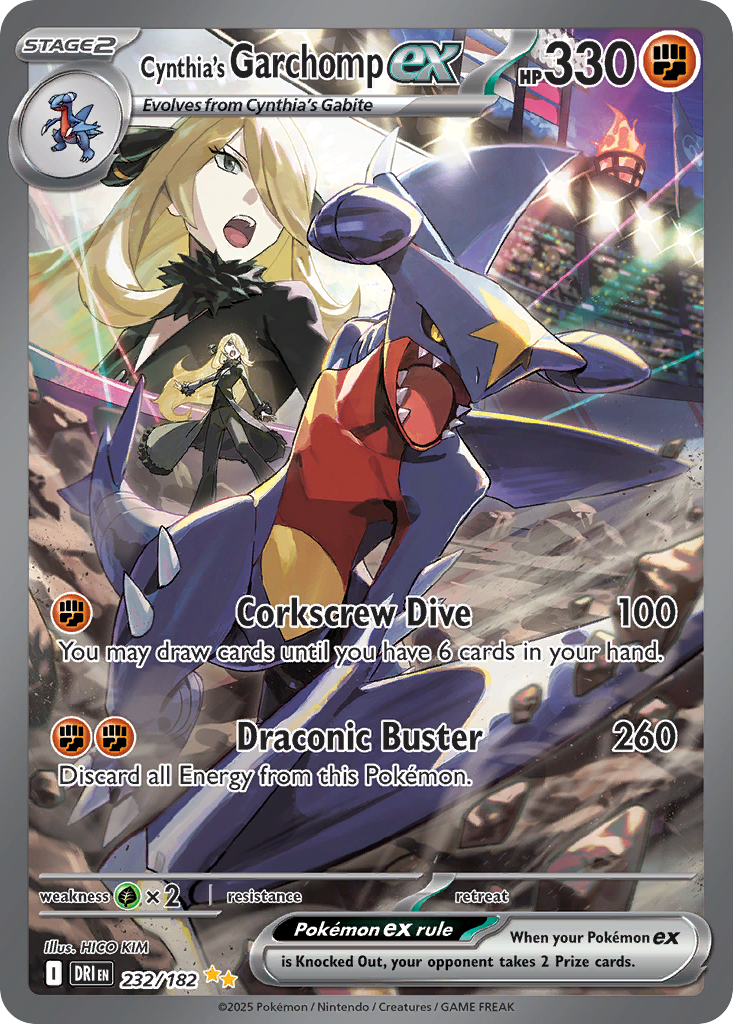 Cynthia's Garchomp ex - 232/182 - SV: Destined Rivals (DRI)