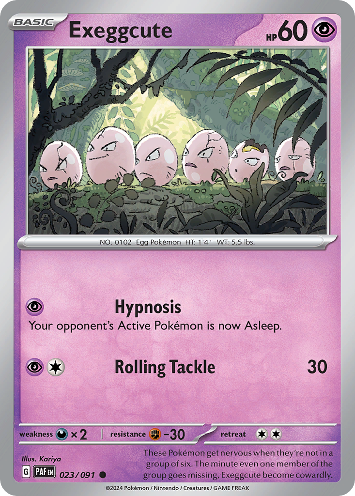 Exeggcute - 023/091 - Paldean Fates