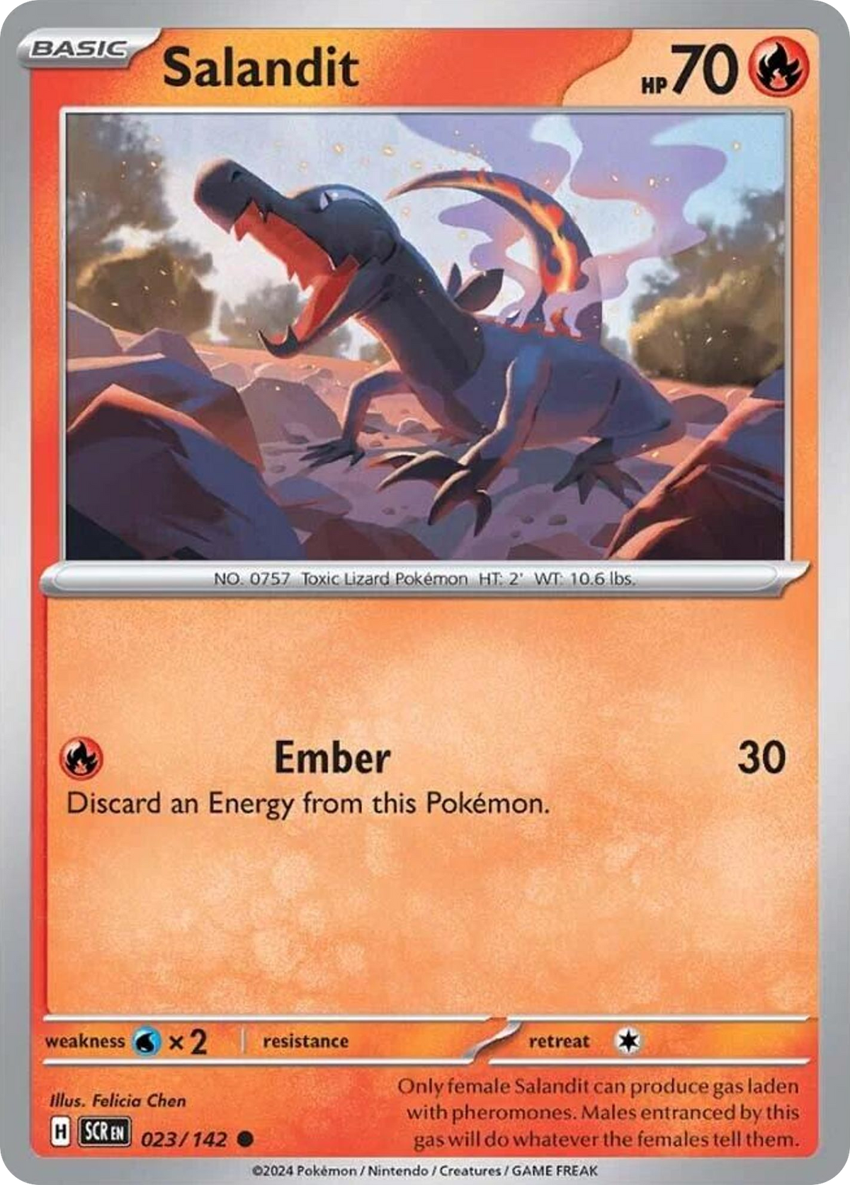 Salandit- 023/142 - Stellar Crown (Reverse Holo)