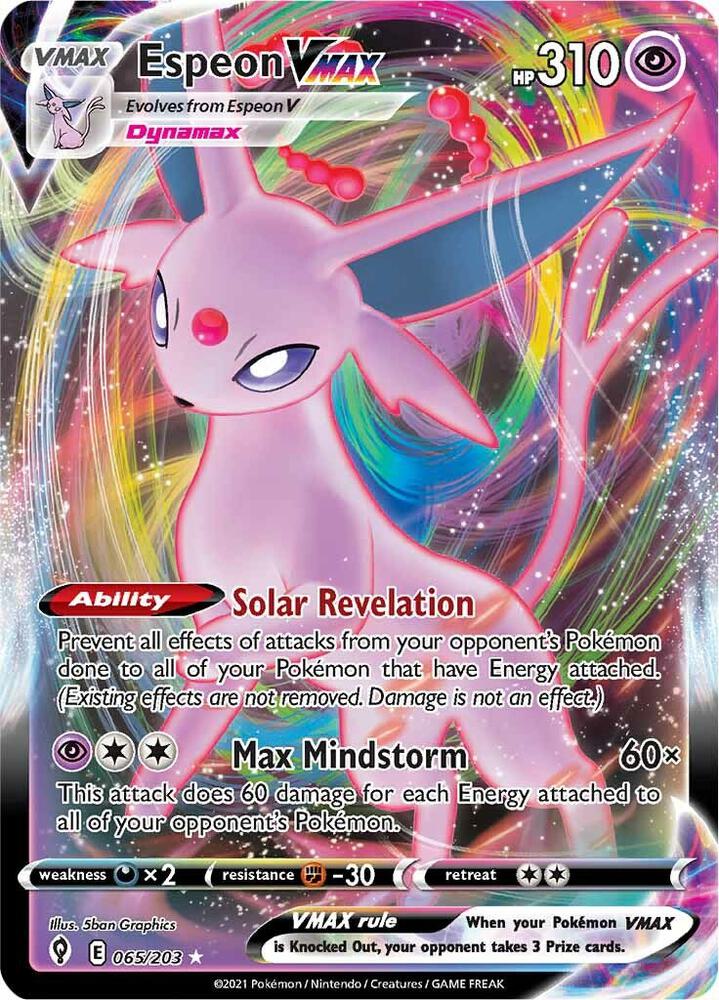 Espeon VMAX - 065/203 - Evolving Skies (SWSH07)