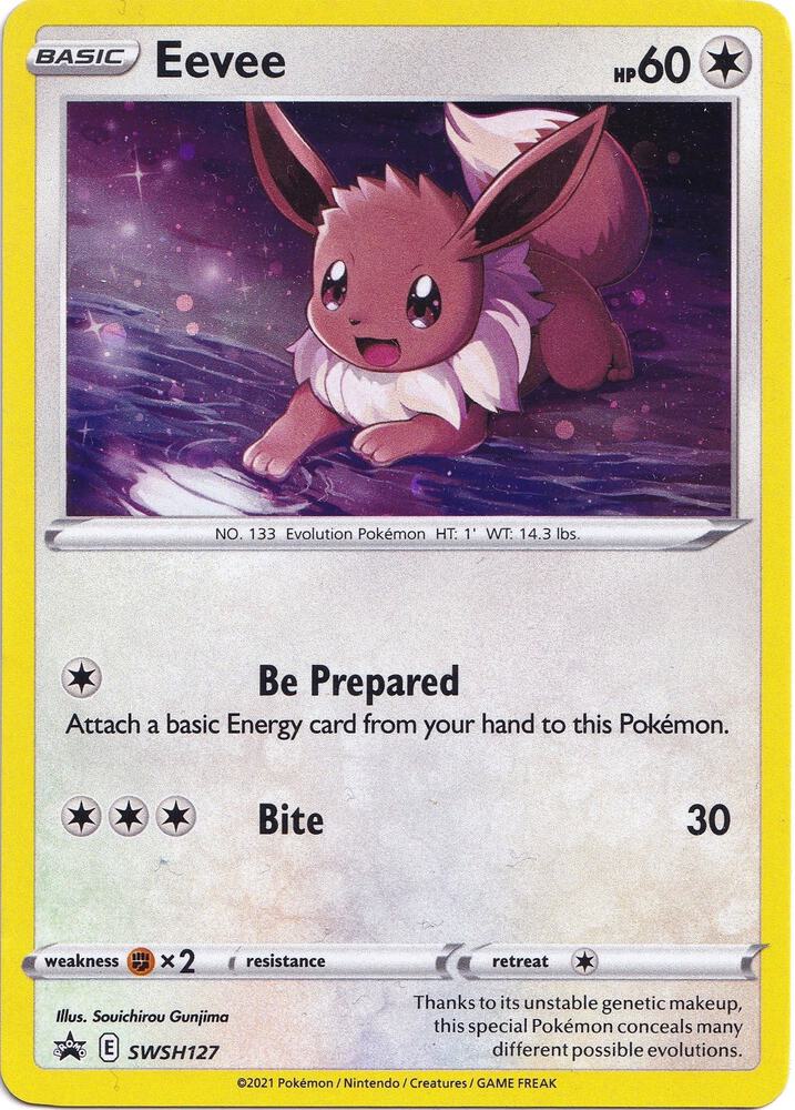 Eevee - SWSH127 - SWSH: Sword & Shield Promo Cards (SWSD)