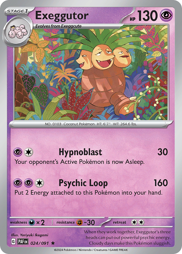 Exeggutor - 024/091 - Paldean Fates (Holo)