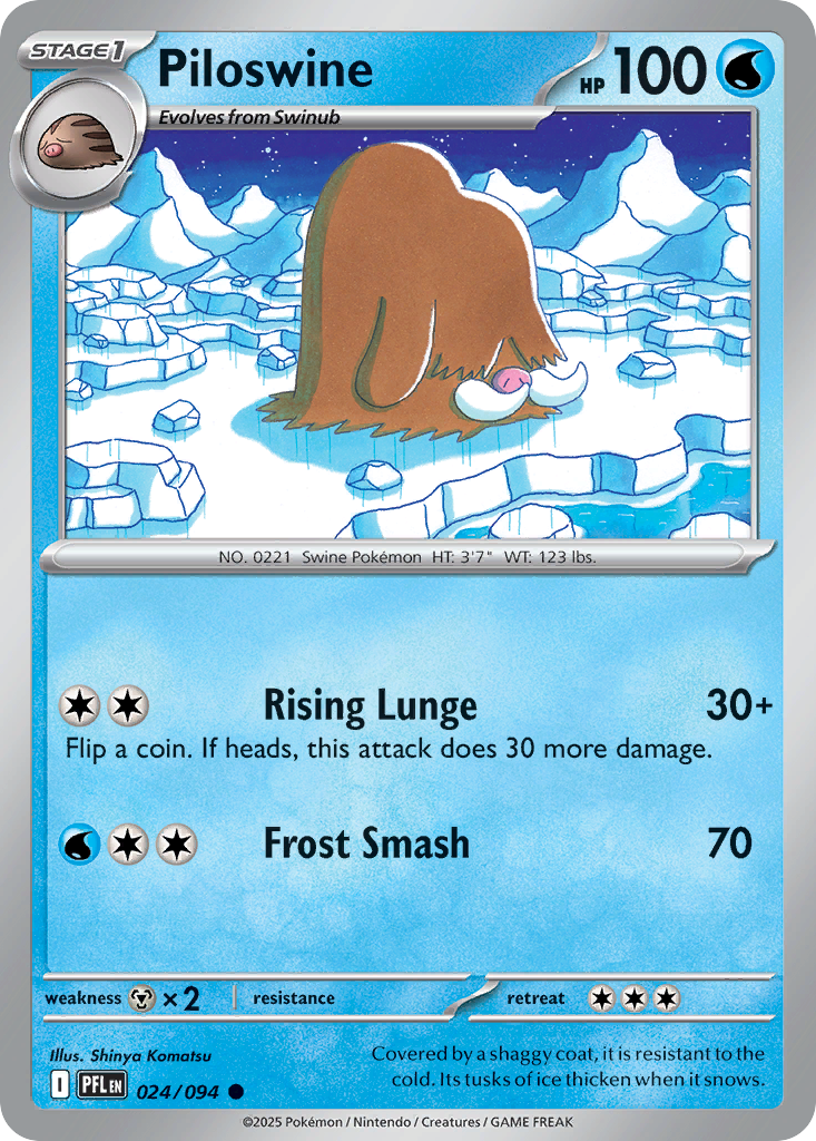Piloswine- 024/094 - Phantasmal Flames (Reverse Holo)