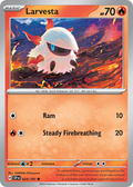 Larvesta - 024/191 - Surging Sparks (Reverse Holo)