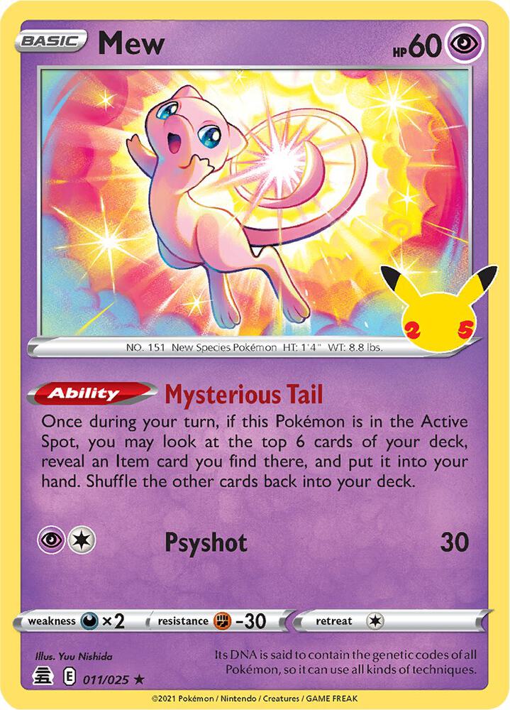 Mew - 011/025 - Celebrations