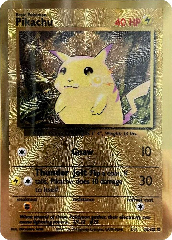 Pikachu - 58/102 - Celebrations Metal Card