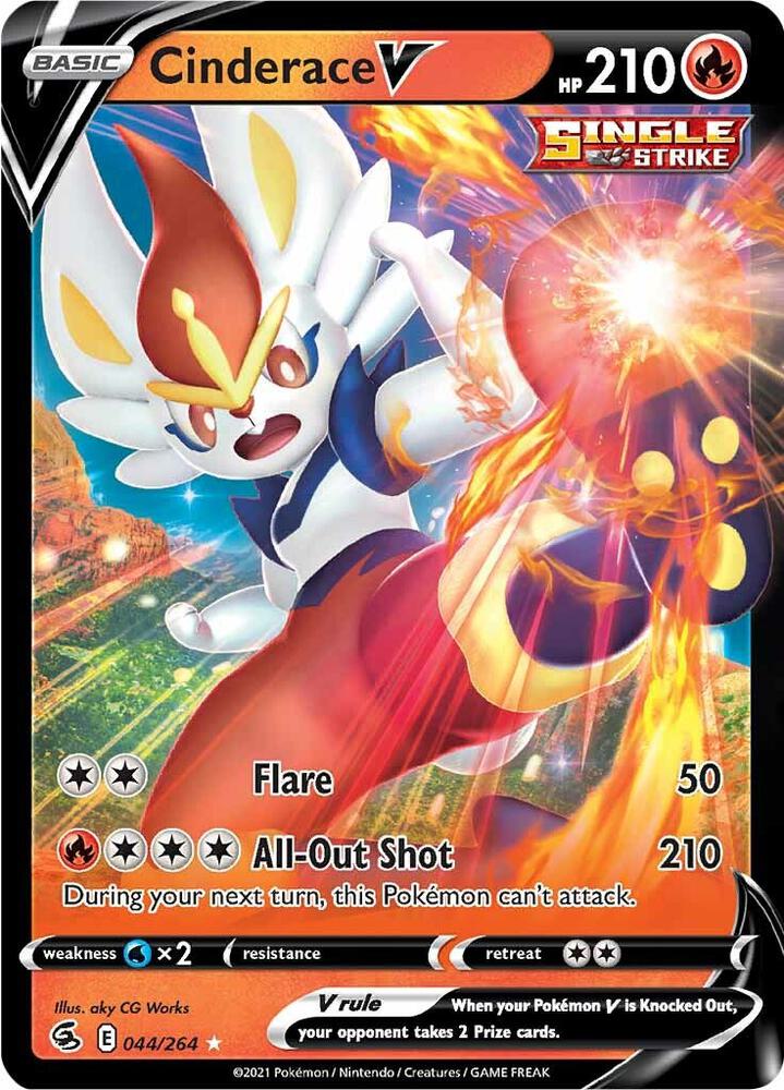 Cinderace V - 044/264 - SWSH08: Fusion Strike (SWSH08)