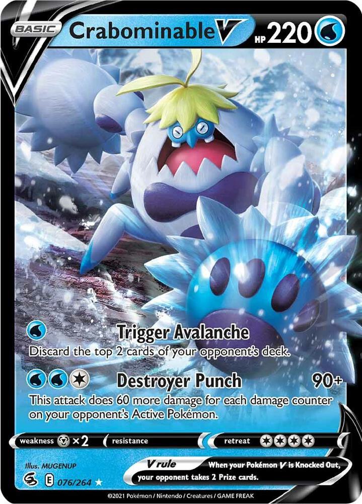 Crabominable V - 076/264 - SWSH08: Fusion Strike (SWSH08)