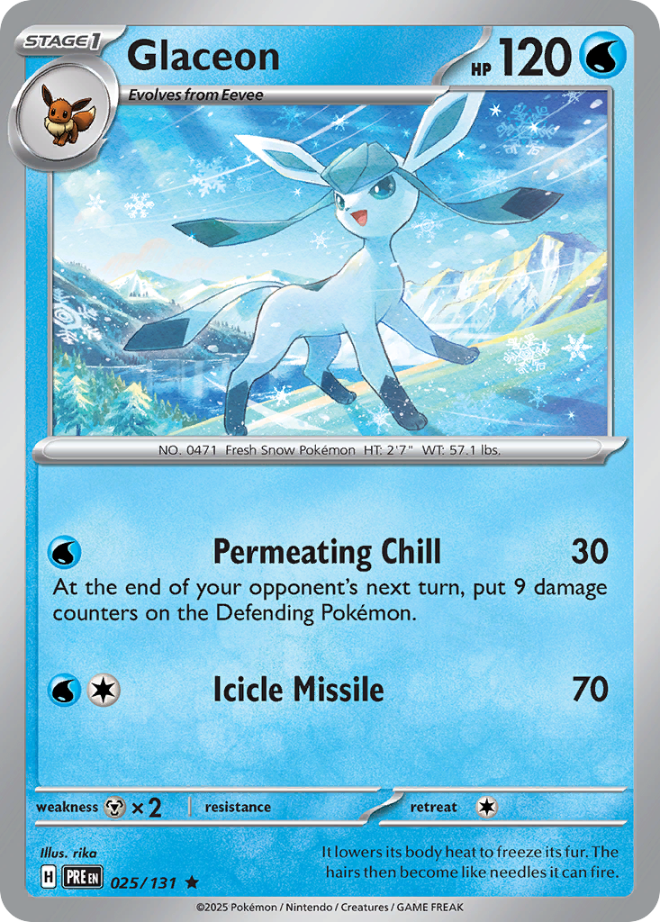 Glaceon- 025/131 - Prismatic Evolutions (Holo)