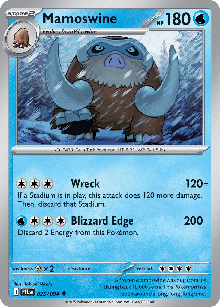 Mamoswine- 025/094 - Phantasmal Flames (Reverse Holo)