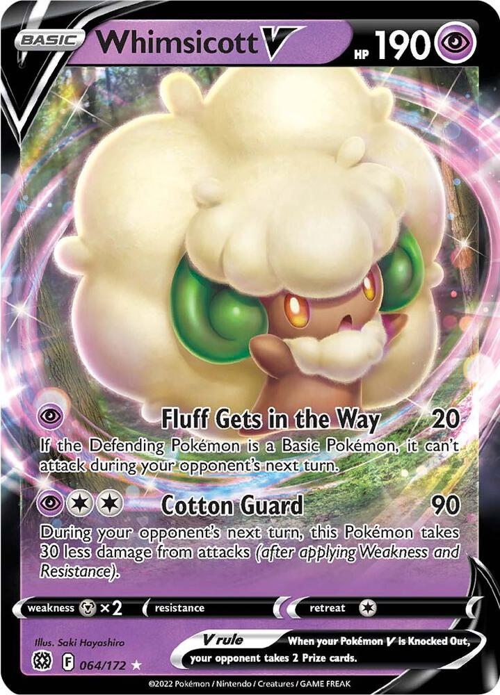Whimsicott V - 064/172 - SWSH09: Brilliant Stars (SWSH09)
