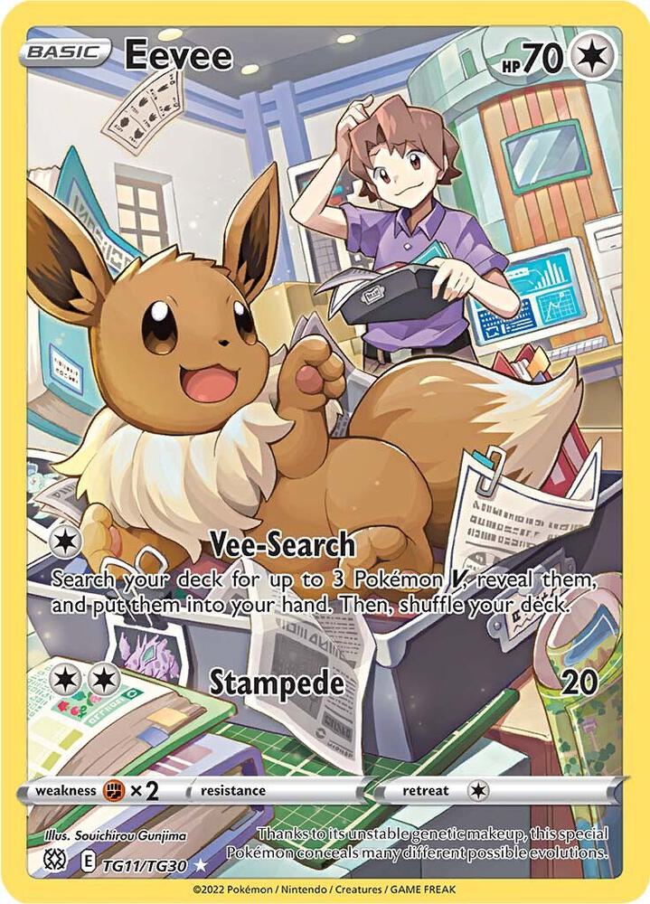 Eevee - 011/030 - Brilliant Stars Trainer Gallery (swsh9.5tg)